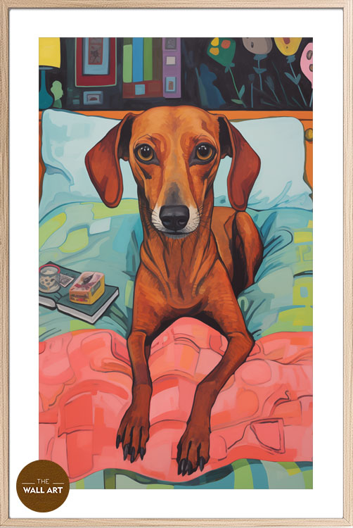 images/products/brown_dog_on_bed/brown_dog on bed_OAK_PWB.jpg